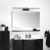 Minimalist White Linear LED Bathroom Vanity Light Image - 3