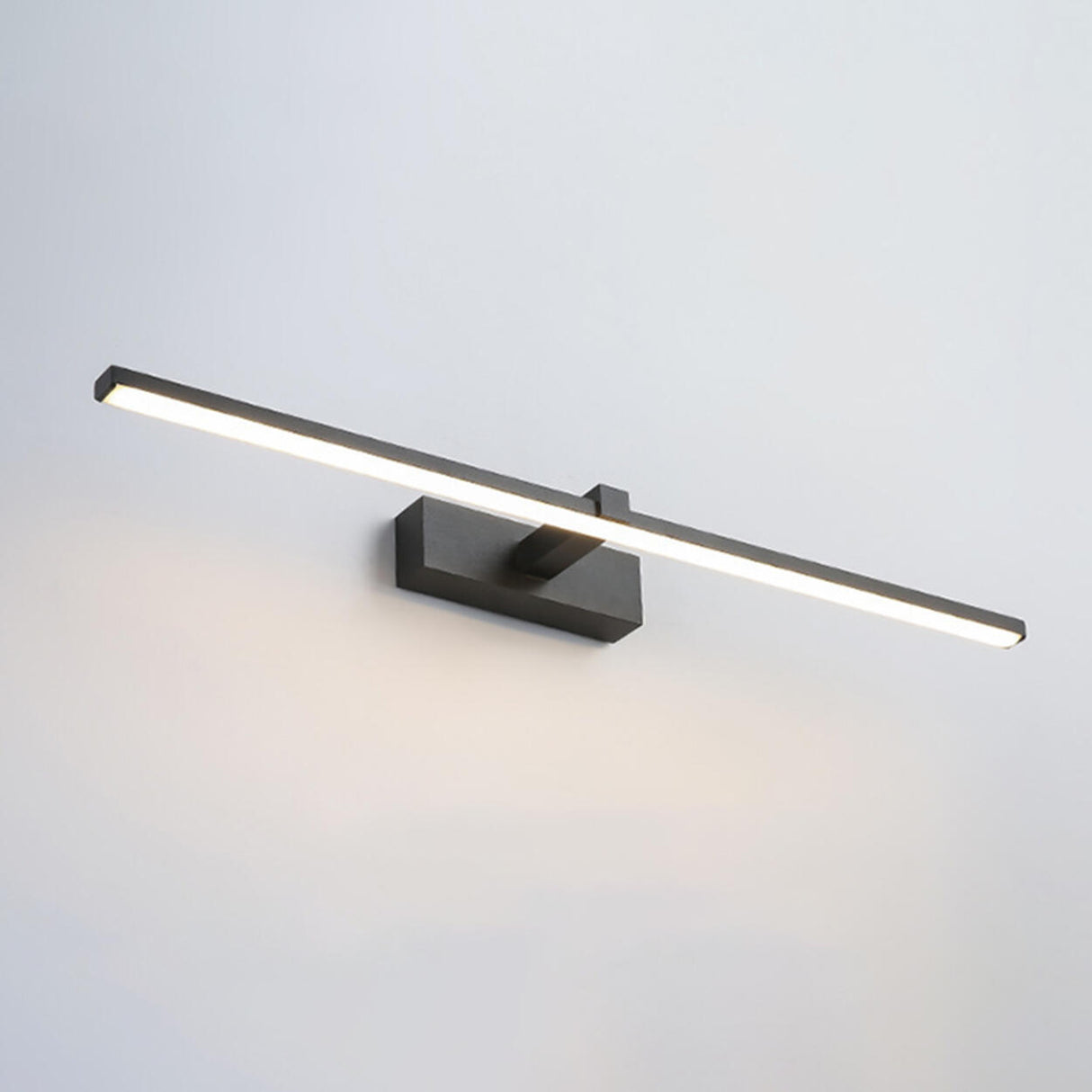 Minimalist White Linear LED Bathroom Vanity Light Image - 6