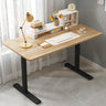 Minimalist White Lumber Rectangle T-Shape Writing Desk Image - 11