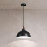 Minimalist White Metal Cone Bedroom Pendant Light Image - 3