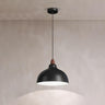 Minimalist White Metal Cone Bedroom Pendant Light Image - 3