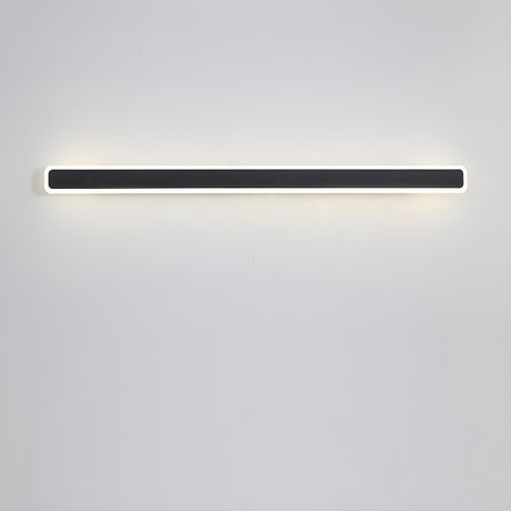 Minimalist White Metal  Long Linear LED Wall Sconce Image - 2