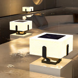 Minimalist White Modern Square LED Outdoor Post Lamp Image - 4