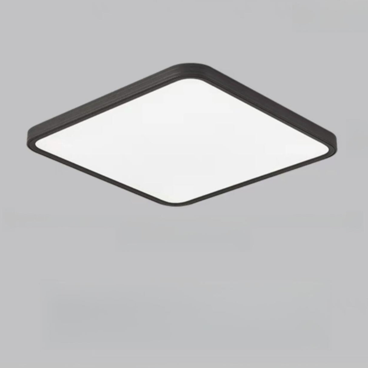 Minimalist White Rectangle LED Flush Mount Ceiling Lamp Image - 7