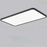 Minimalist White Rectangle LED Flush Mount Ceiling Lamp Image - 9