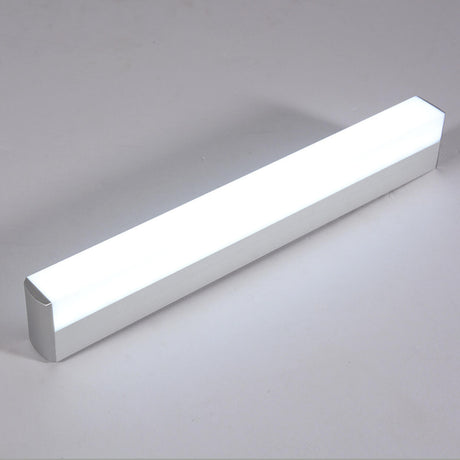 Minimalist White Rectangular Bathroom Vanity Light Image - 1