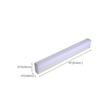 Minimalist White Rectangular Bathroom Vanity Light #size