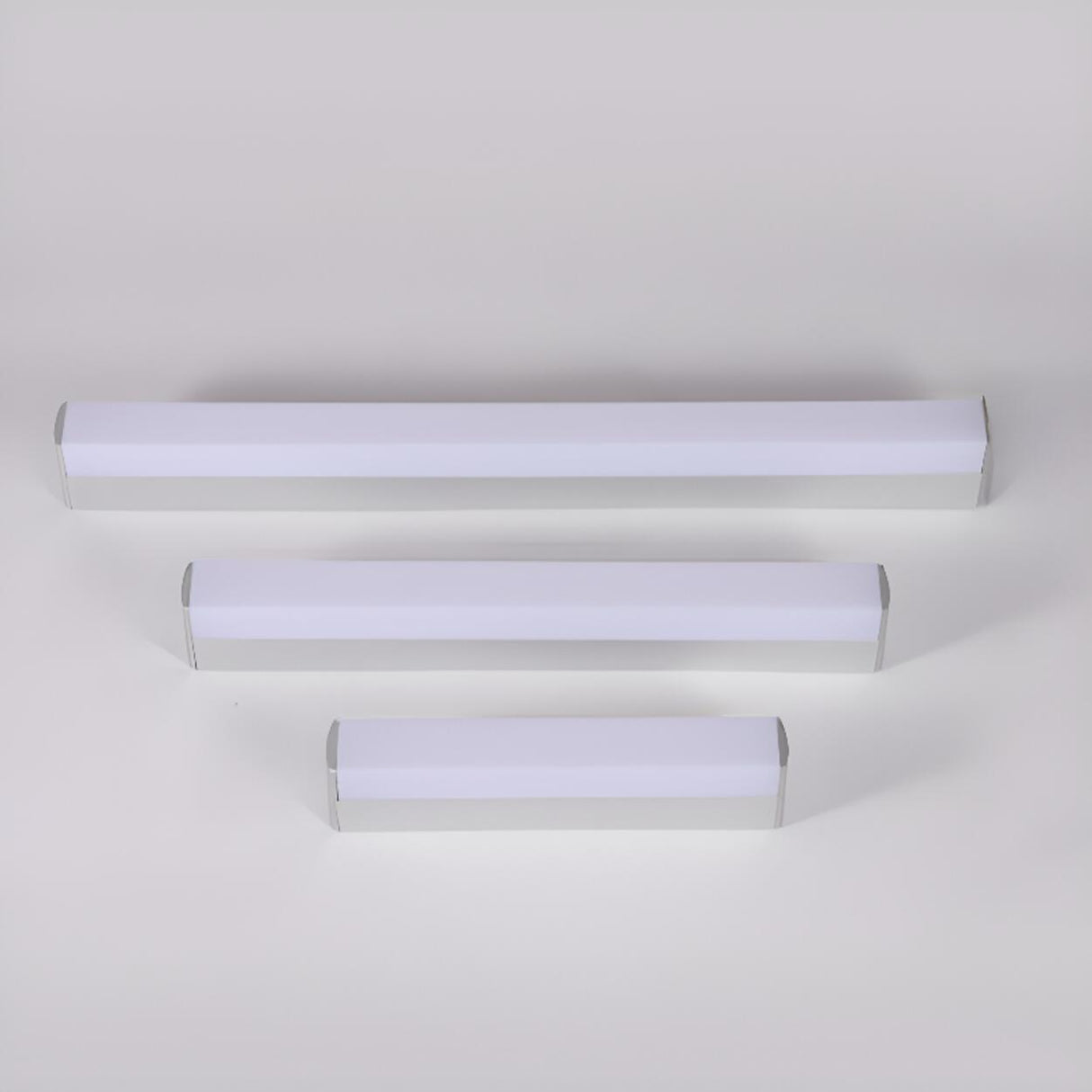 Minimalist White Rectangular Bathroom Vanity Light Image - 9