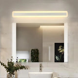 Minimalist White Rectangular LED Bathroom Vanity Light Image - 1