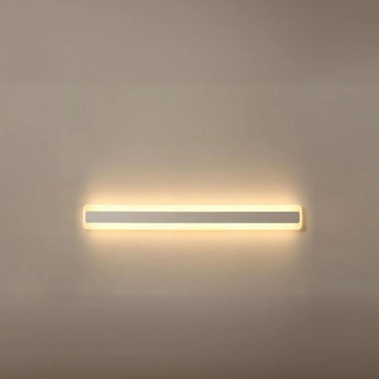 Minimalist White Rectangular LED Bathroom Vanity Light Image - 10