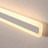 Minimalist White Rectangular LED Bathroom Vanity Light Image - 11