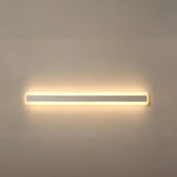 Minimalist White Rectangular LED Bathroom Vanity Light Image - 12