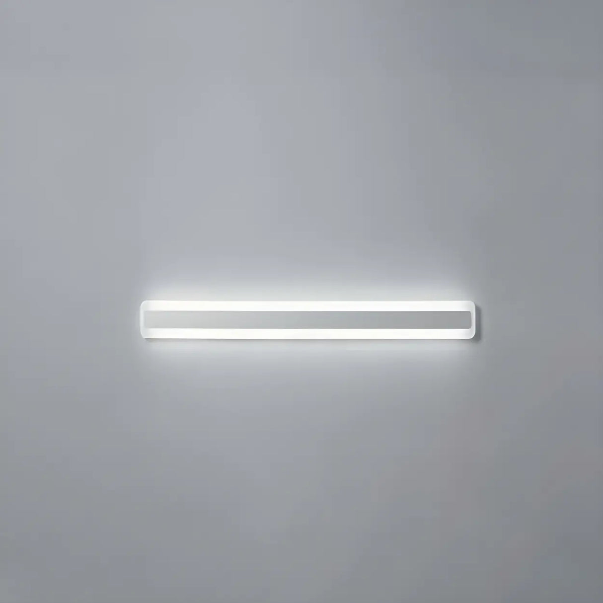 Minimalist White Rectangular LED Bathroom Vanity Light Image - 13