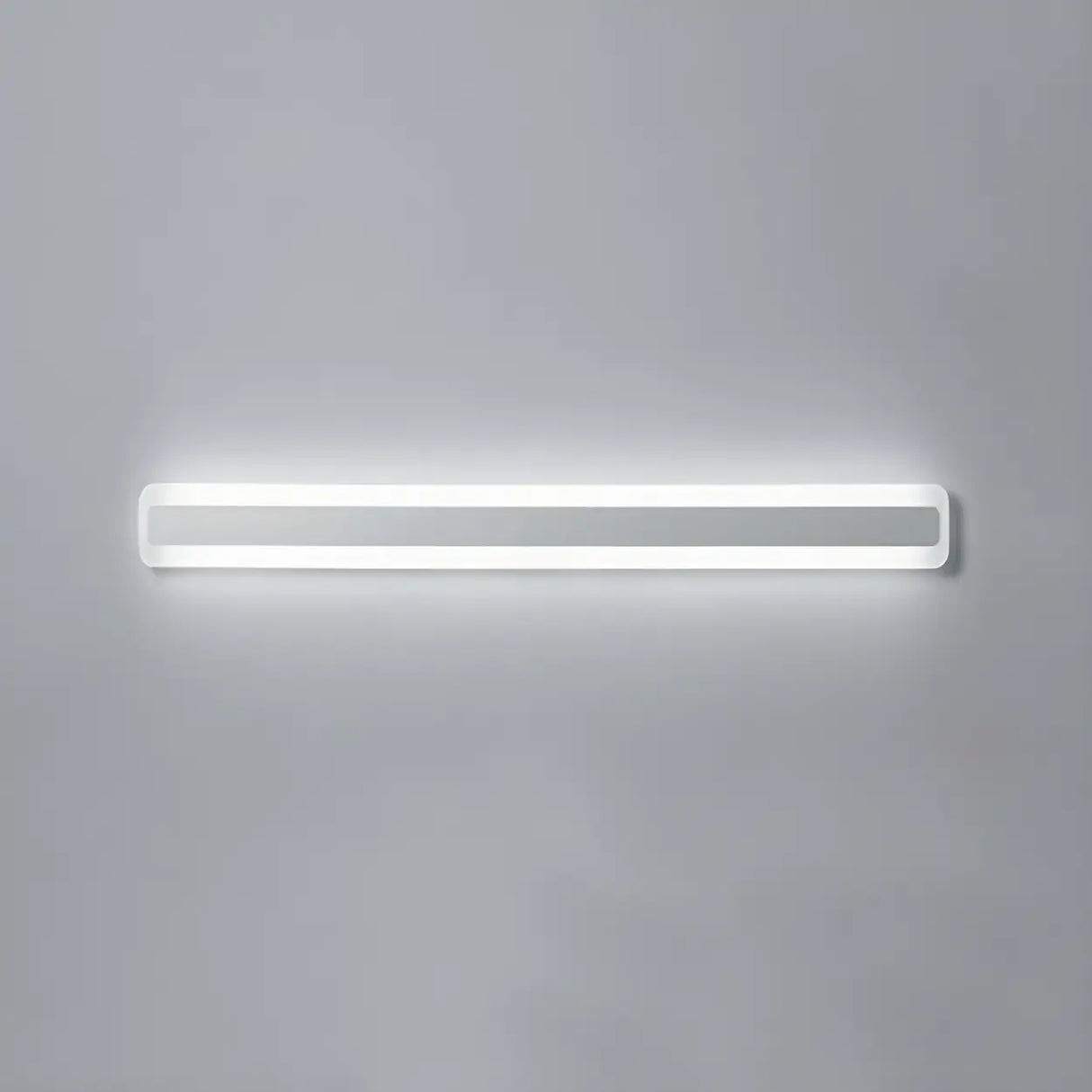 Minimalist White Rectangular LED Bathroom Vanity Light Image - 15