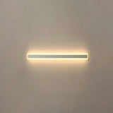 Minimalist White Rectangular LED Bathroom Vanity Light Image - 17