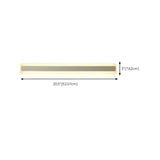 Minimalist White Rectangular LED Bathroom Vanity Light Image - 20