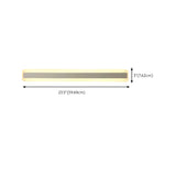 Minimalist White Rectangular LED Bathroom Vanity Light Image - 21