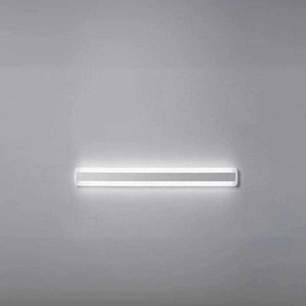 Minimalist White Rectangular LED Bathroom Vanity Light Image - 4