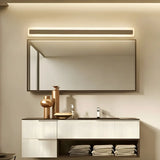 Minimalist White Rectangular LED Bathroom Vanity Light Image - 7