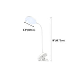 Minimalist White Ring Clip-On LED Study Table Lamp #size