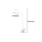 Minimalist White Ring Clip-On LED Study Table Lamp Image - 12