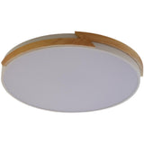 Minimalist White Round Bedroom Flush Mount Light Image - 10