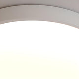 Minimalist White Round Bedroom Flush Mount Light Image - 19