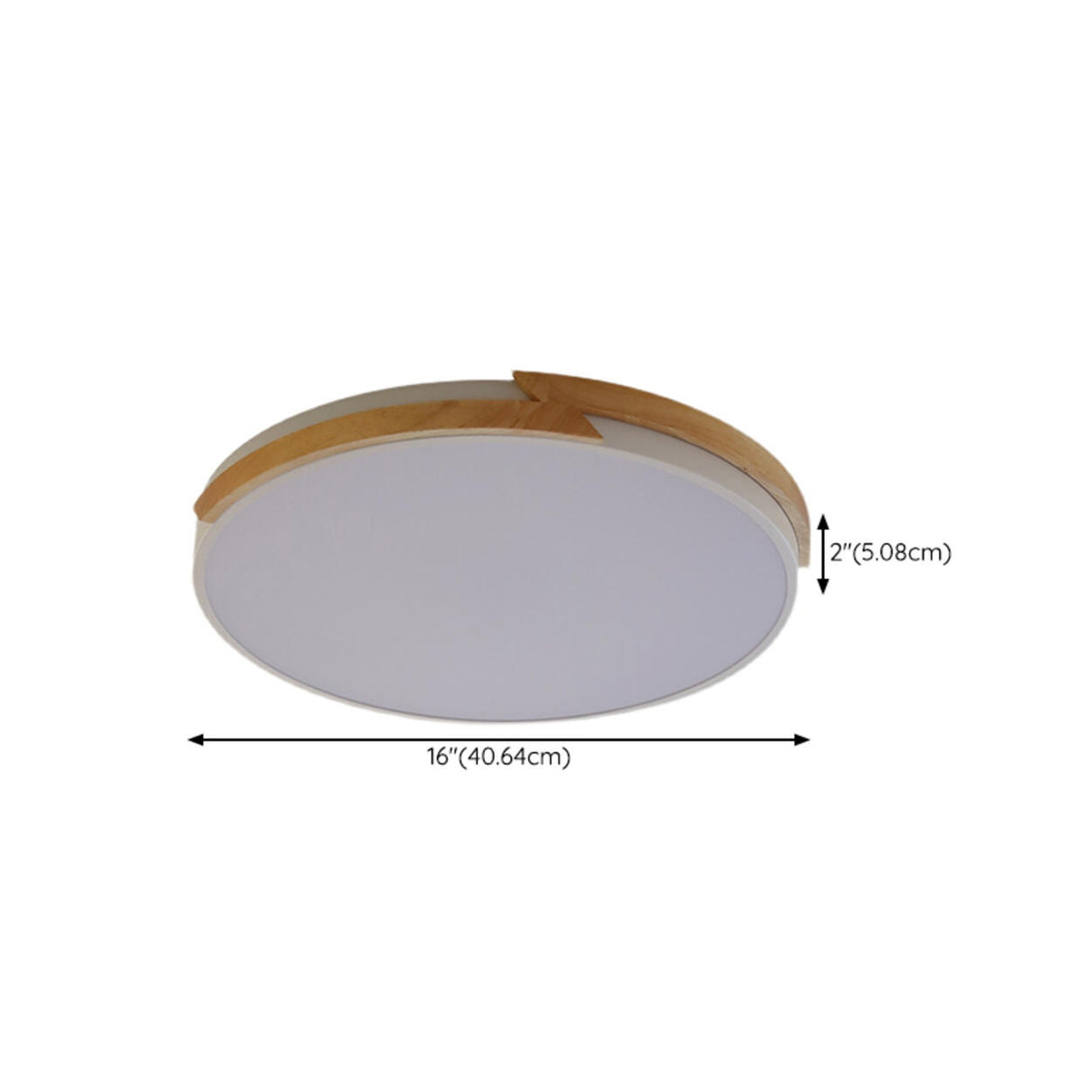 Minimalist White Round Bedroom Flush Mount Light 