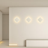 Minimalist White Round LED Acrylic Wall Sconce Image - 6