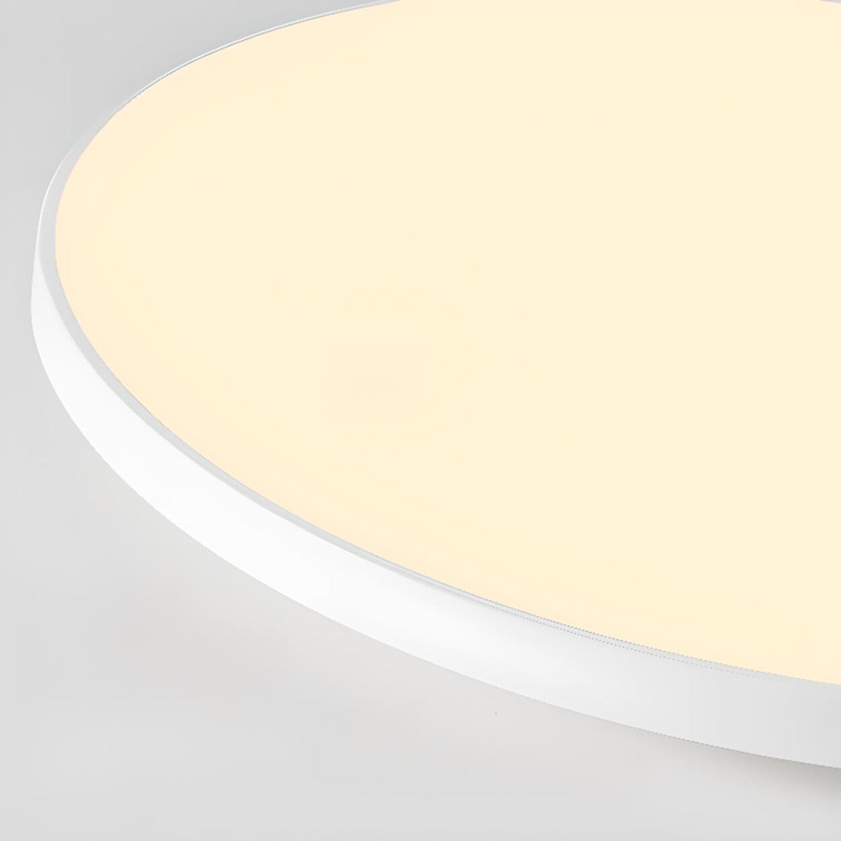 Minimalist White Round LED Flush Mount Ceiling Light  Image - 13