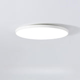 Minimalist White Round LED Flush Mount Ceiling Light  Image - 3