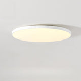 Minimalist White Round LED Flush Mount Ceiling Light  Image - 5