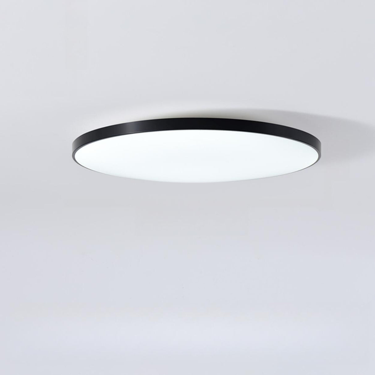 Minimalist White Round LED Flush Mount Ceiling Light  Image - 9