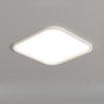 Minimalist White Round LED Flush Mount Light Bedroom Image - 5