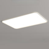 Minimalist White Round LED Flush Mount Light Bedroom Image - 9