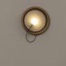 Minimalist White Shade Round Metal LED Wall Sconce Image - 3