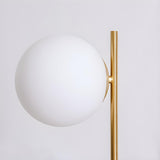 Minimalist White Sphere Shade Marble Base Table Lamp Image - 7