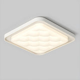 Minimalist White Square LED Flush Mount Ceiling Light Image - 6