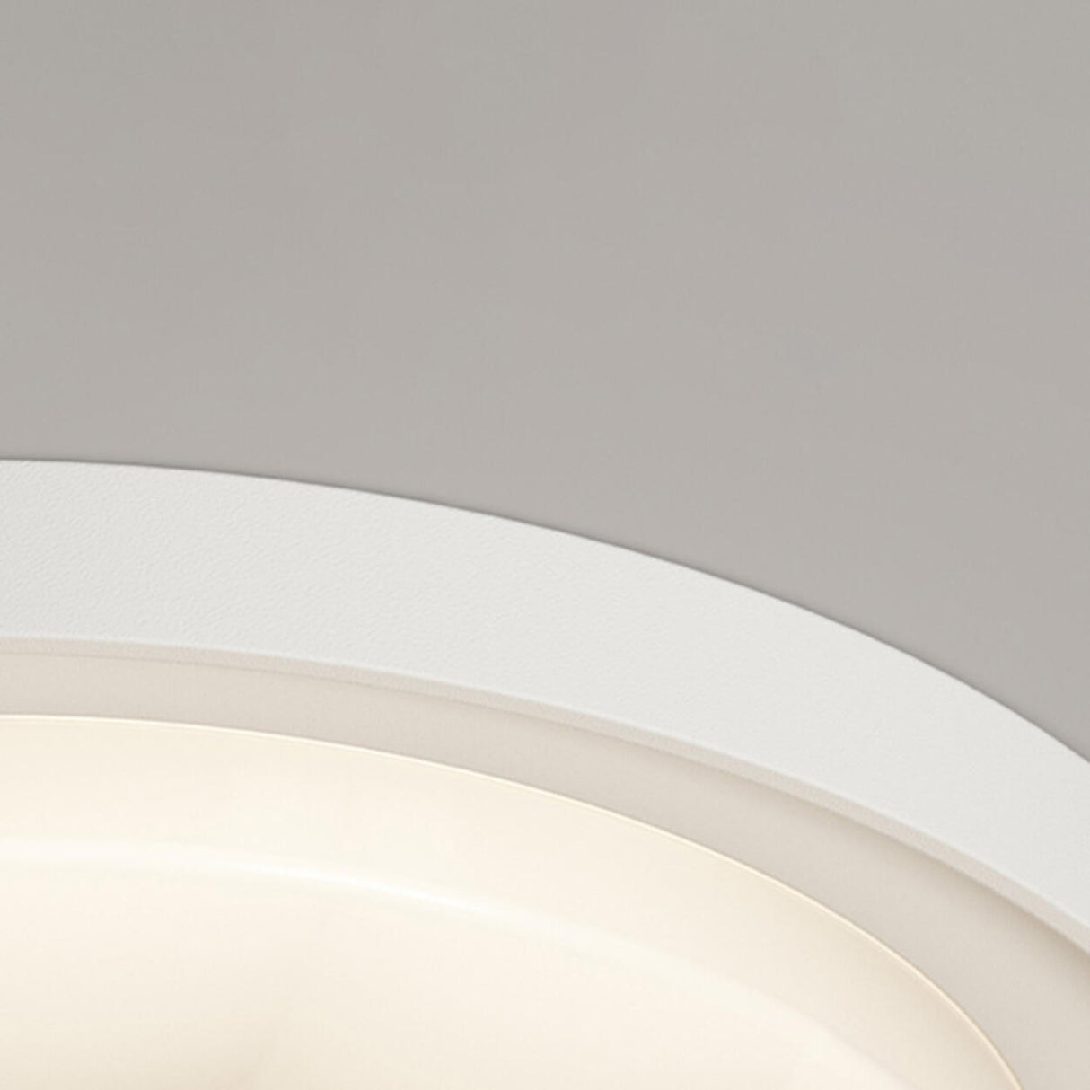 Minimalist White Square LED Flush Mount Ceiling Light Image - 9