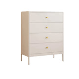 Minimalist White Steel Storage Vertical Drawers Dressers Image - 10