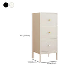 Minimalist White Steel Storage Vertical Drawers Dressers #size