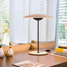 Minimalist Wide Umbrella Shade Metal Bedroom Table Lamp Image - 1