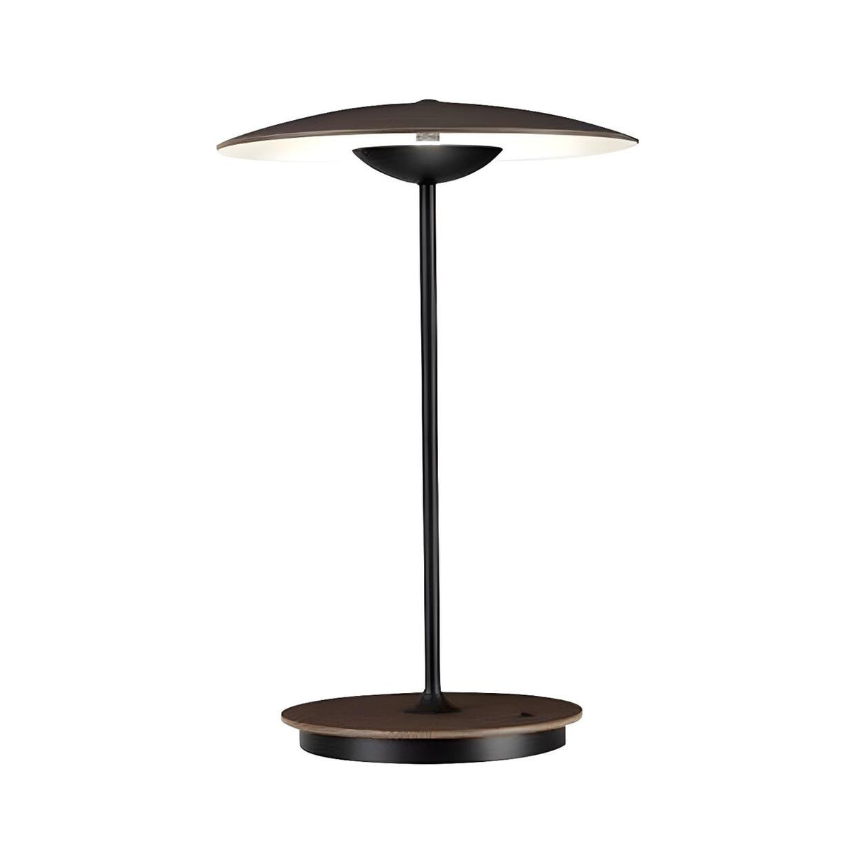 Minimalist Wide Umbrella Shade Metal Bedroom Table Lamp Image - 5