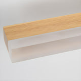 Minimalist Wood Rectangular Bathroom Vanity Light Image - 13