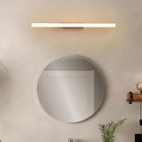 Minimalist Wood Rectangular Bathroom Vanity Light Image - 4