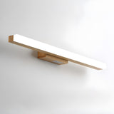 Minimalist Wood Rectangular Bathroom Vanity Light Image - 9