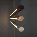 Minimalist Wooden and Acrylic Linear LED Floor Light Image - 4