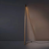 Minimalist Wooden and Acrylic Linear LED Floor Light Image - 8