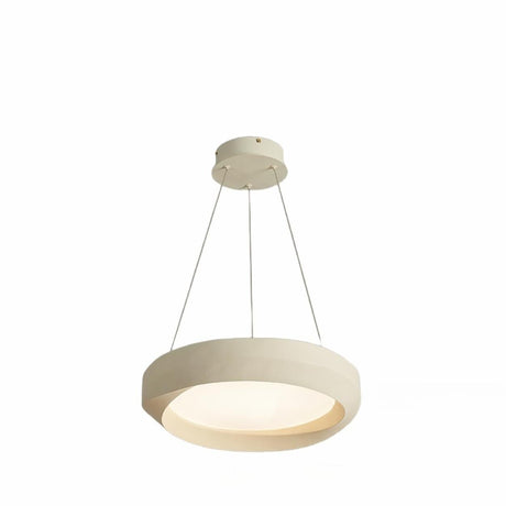 Minimalist Wooden Circular Pendant Chandelier Image - 2