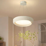 Minimalist Wooden Circular Pendant Chandelier Image - 6